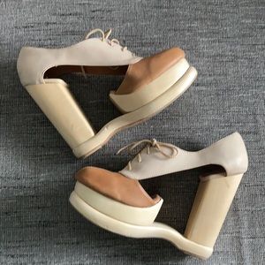 Jeffrey Campbell Benched cut out platform brogues